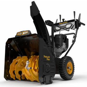 24 inch Dual Stage Snowblower with LED lights and Heated Hand Grips